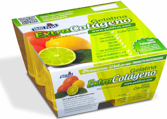 Extra Colágeno Cítricos. Pack de 12x4 = 48 tarrinas.