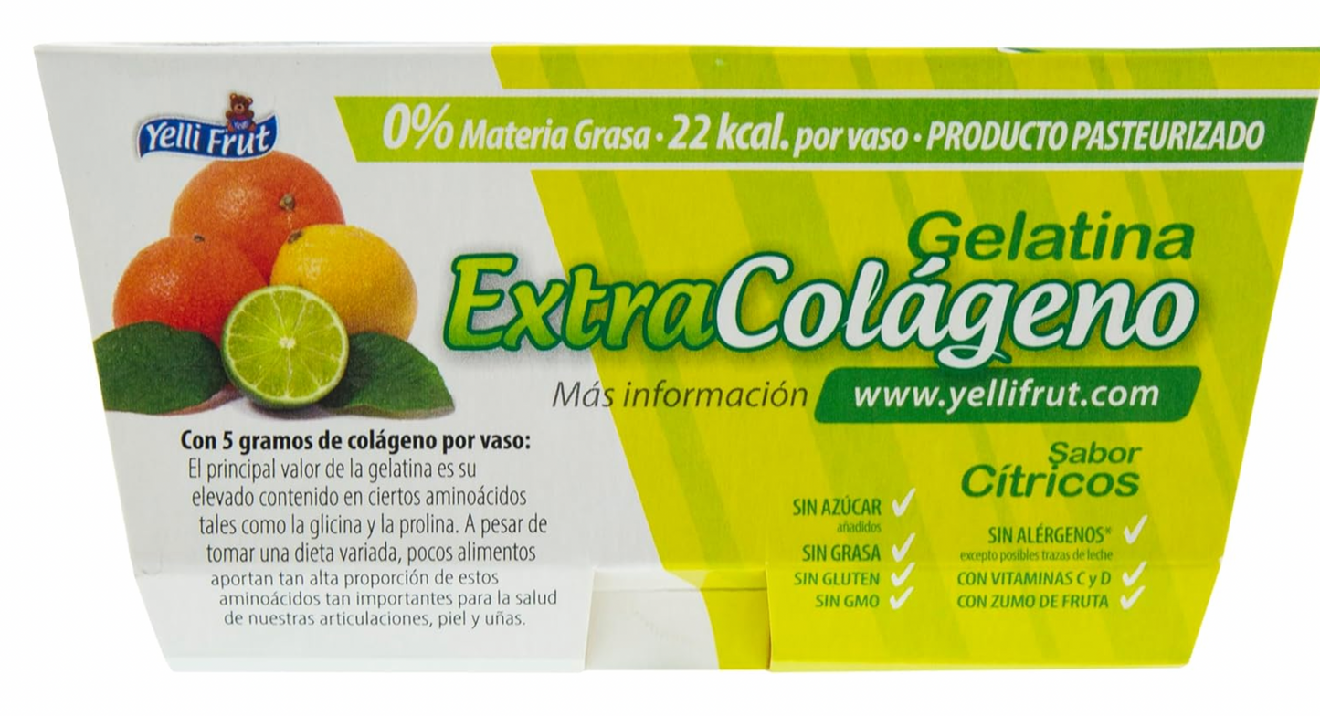 Extra Colágeno Cítricos. Pack de 12x4 = 48 tarrinas.