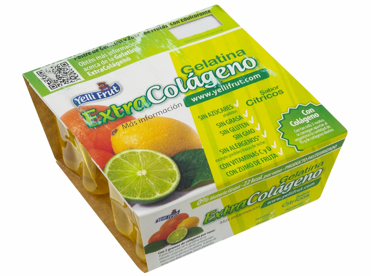 Extra Colágeno Cítricos. Pack de 12x4 = 48 tarrinas.