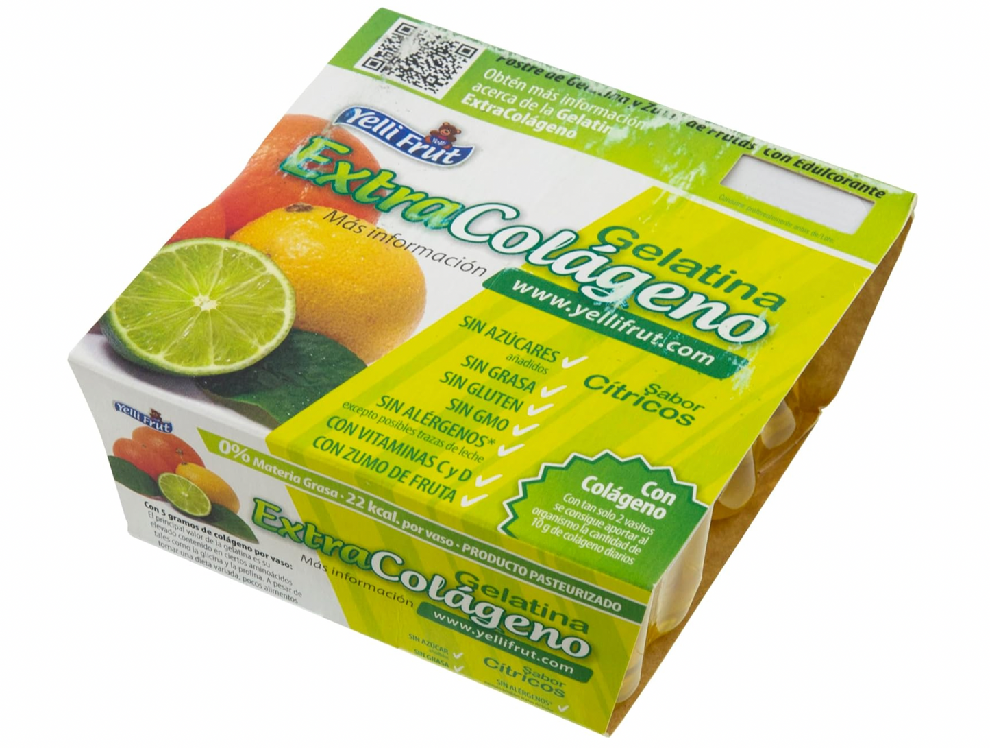 Extra Colágeno Cítricos. Pack de 12x4 = 48 tarrinas.