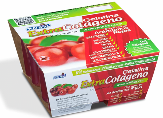 Extra Colágeno Arándanos. Pack de 12x4 = 48 tarrinas.