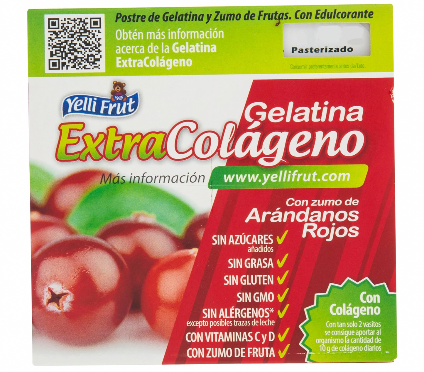 Extra Colágeno Arándanos. Pack de 12x4 = 48 tarrinas.