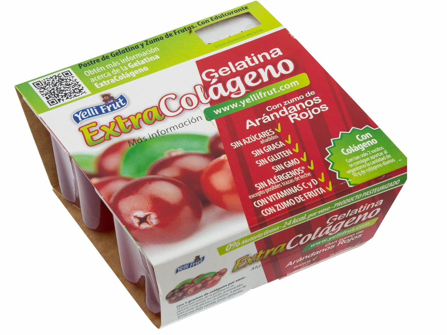 Extra Colágeno Arándanos. Pack de 12x4 = 48 tarrinas.